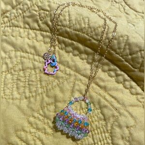 Susan Alexandra beaded bag necklace